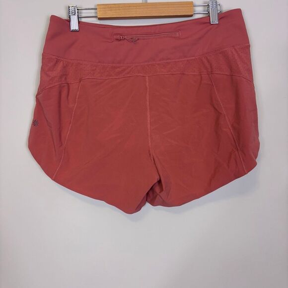 Athleta Run With It 4.5" Running Shorts with Liner Brick Color Medium - Picture 2 of 6